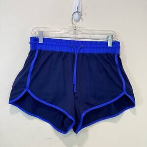 L.L. Bean Drawstring Blue Lined Women Shorts Medium Athletic Wear